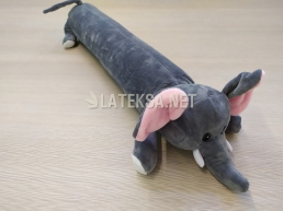Валик-игрушка Серый Слон, размер 52x10 см